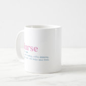 Infirmière café Mug Infirmière Diplôme de l'école  (Devant gauche)