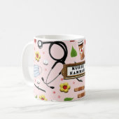 Infirmière Café Personnalisé Mug (Devant gauche)