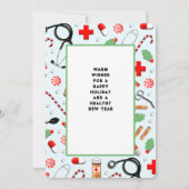 Infirmière Carte de fin de année de Noël (Dos)