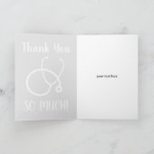 Infirmière carte de remerciements stéthoscope (Intérieur)