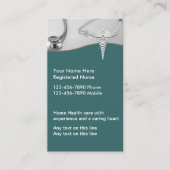 Infirmière Carte de visite (Devant)