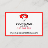 infirmière carte de visite (Dos)