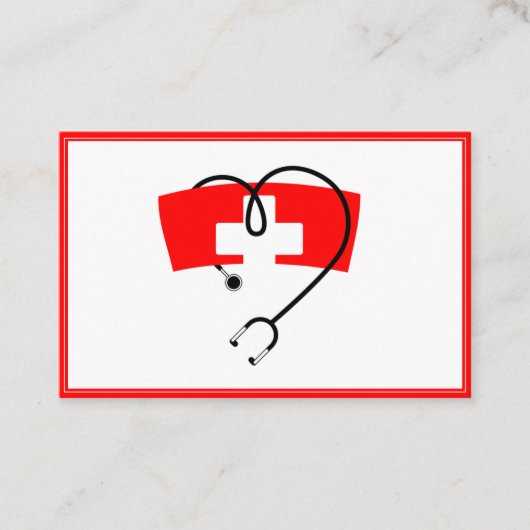 infirmière carte de visite (Devant)