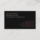 Infirmière Carte de visite de praticien inscrit (Dos)