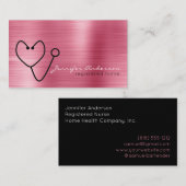 Infirmière Carte de visite de praticien inscrit (Devant / Derrière)