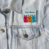 Infirmière Chats Nom Pins de Badge Personnalisable (En situation)