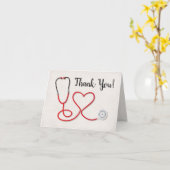 Infirmière Coeur Merci carte de note (Fleur jaune)