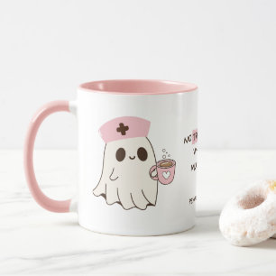 Infirmière Cute Ghost Halloween Mug - 11oz