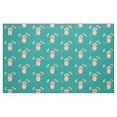 Infirmière de Hérisson| tissu turquoise motif doct (Fat Quarter)