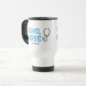Infirmière de voyage personnalisée Mug (Devant gauche)