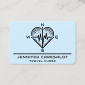 Infirmière de voyage RN, LVN, LPN, Carte de visite (Devant)