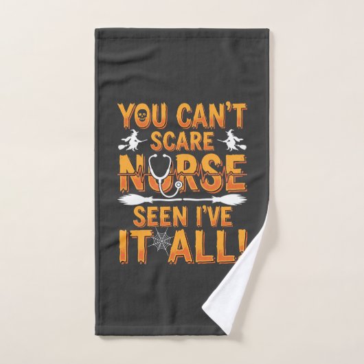 Infirmière d'Halloween a tout vu Design_1 (Serviette à main)