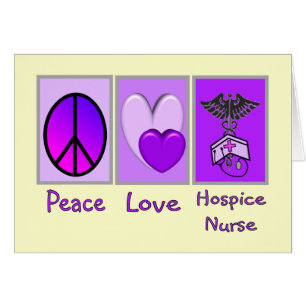 Infirmière d'hospice d'amour de paix (POURPRE)