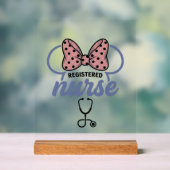 Infirmière diplômée stéthoscope à ruban graphique (Neutre)