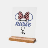 Infirmière diplômée stéthoscope à ruban graphique (Angle)