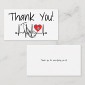 Infirmière Docteur Stethoscope Médicale Carte de r (Devant / Derrière)