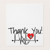 Infirmière Docteur Stethoscope Médicale Carte de r (Extérieur déplié)