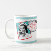 Infirmière drôle sur la tasse de téléphone (Gauche)