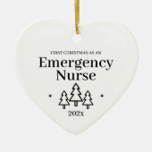 Infirmière d'urgence Premier ornement de Noël (Devant)