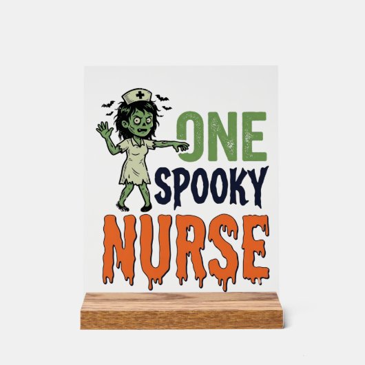 Infirmière effrayante Halloween Vintage Vector Des (Recto)