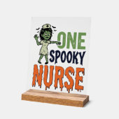 Infirmière effrayante Halloween Vintage Vector Des (Angle)