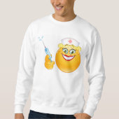 infirmière emoji mens sweatshirt (Devant)