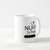 Infirmière en cours Mug café (Devant droit)