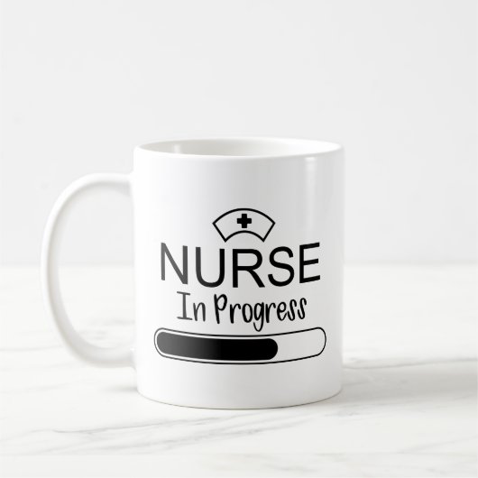 Infirmière en cours Mug café (Gauche)