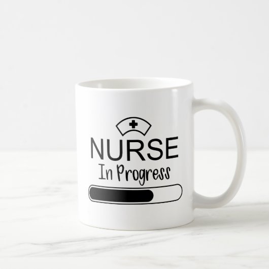 Infirmière en cours Mug café (Droite)