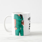 Infirmière en cours Mug de café personnalisé (Gauche)