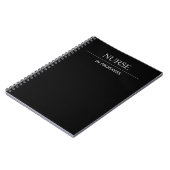 Infirmière en cours Simple Carnet noir personnalis (Côté gauche)
