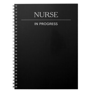 Infirmière en cours Simple Carnet noir personnalis