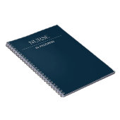 Infirmière en cours Simple Custom Deep Blue Carnet (Côté Droit)