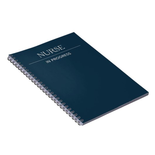 Infirmière en cours Simple Custom Deep Blue Carnet (Côté Droit)