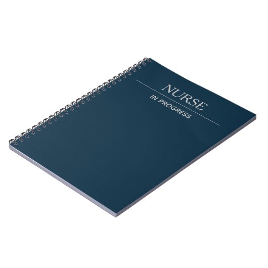 Infirmière en cours Simple Custom Deep Blue Carnet (Côté gauche)
