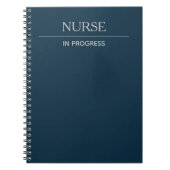 Infirmière en cours Simple Custom Deep Blue Carnet (Devant)