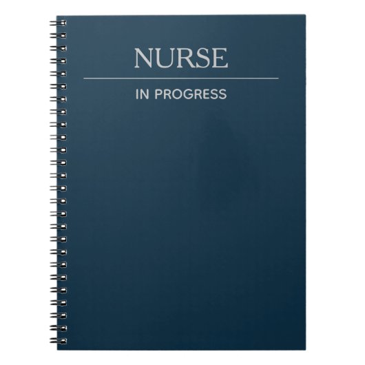 Infirmière en cours Simple Custom Deep Blue Carnet (Devant)