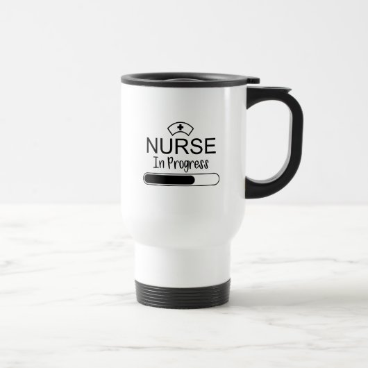 Infirmière en cours Voyage Mug (Droite)