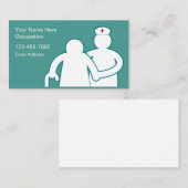 Infirmière en santé Médicale Cartes de visite simp (Devant / Derrière)