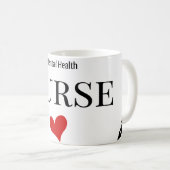 Infirmière en santé mentale Mug (Devant droit)