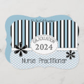 Infirmière et praticienne Invitations de diplômés (Devant / Derrière)