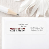 Infirmière Étiquette de adresse (En situation)