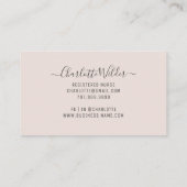 Infirmière Floral Stethoscope Carte de visite (Dos)