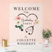 Infirmière Floral Stethoscope fête de graduation B (Mariage)