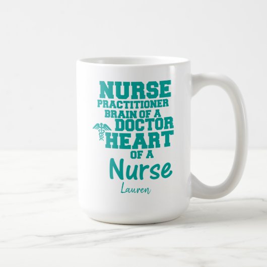 Infirmière Funny personnalisée Praticien Café Mug (Droite)