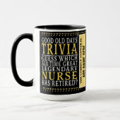 Infirmière Funny Retraite personnalisée, Mug retra (Gauche)