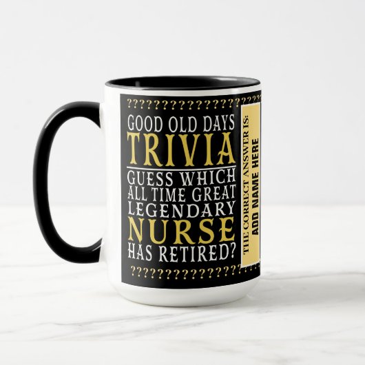Infirmière Funny Retraite personnalisée, Mug retra (Gauche)