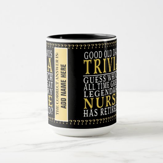 Infirmière Funny Retraite personnalisée, Mug retra (Centre)