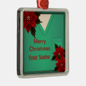 Infirmière Green Scrubs Noël Premium Ornement 5 (Droite)