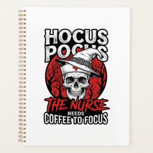 Infirmière Halloween Crâne Café Focus Vintage T-Sh